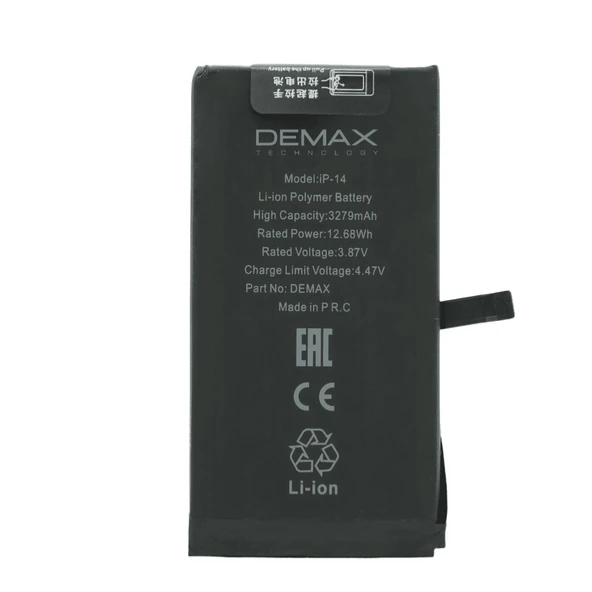Demax İphone 14 Güçlendirilmiş Yüksek Kapasiteli Batarya 3279 mAh ürün görseli