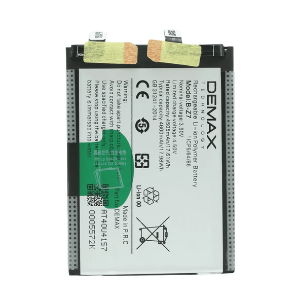 Demax Vivo V30 5G Güçlendirilmiş Batarya B-Z7 ürün görseli