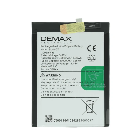 Demax Tecno Camon 20 C Güçlendirilmiş Batarya BL-49OT ürün görseli