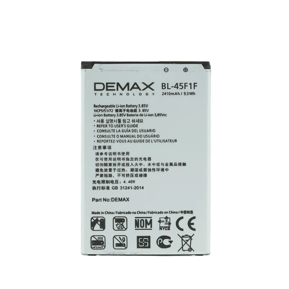 Demax LG K8 2017 Güçlendirilmiş Batarya BL-45F1F - Resim 3