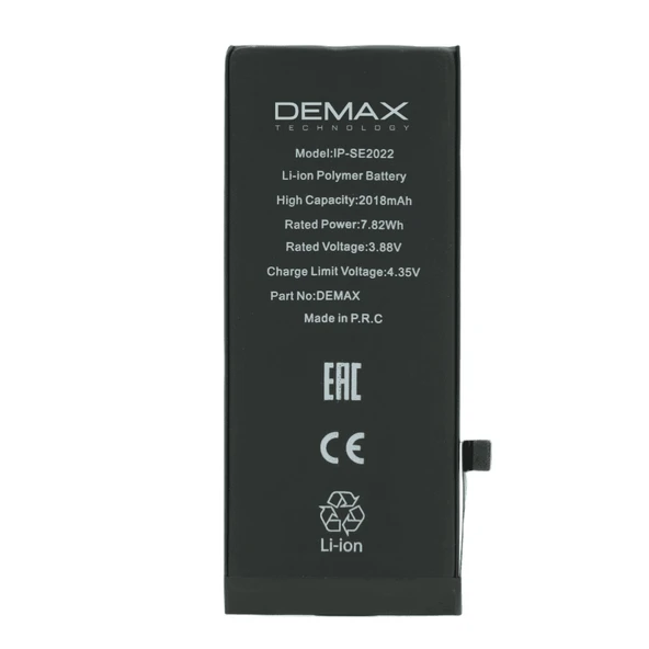 Demax İphone Se 2022 Güçlendirilmiş Yüksek Kapasiteli Batarya 2018 mAh ürün görseli