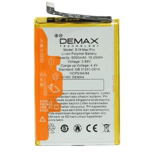 Demax Omix X3 Güçlendirilmiş Batarya S19MAXPRO ürün görseli