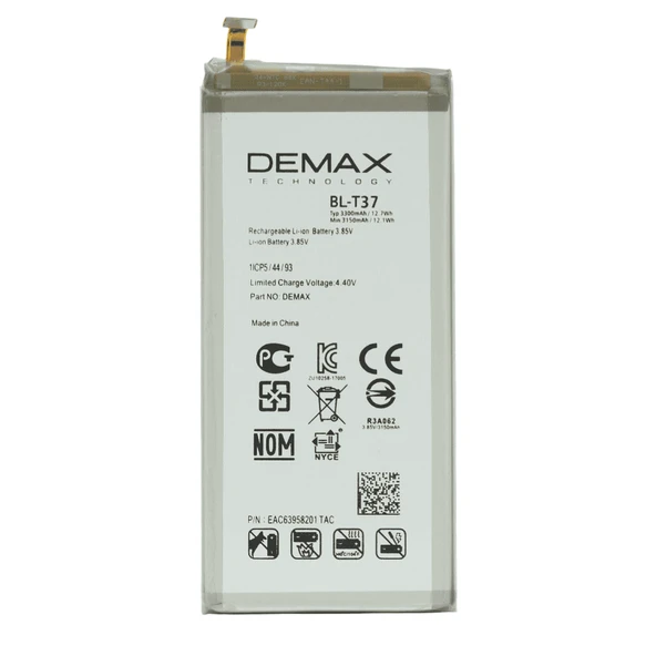 Demax LG Q Staylus Plus Güçlendirilmiş Batarya BL-T37 - Resim 3