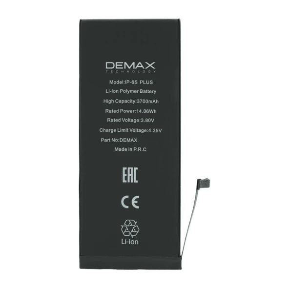 Demax İphone 6S Plus Güçlendirilmiş Yüksek Kapasiteli Batarya 3700 mAh ürün görseli