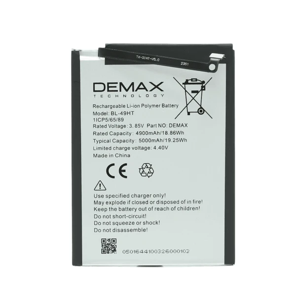 Demax Tecno Spark 6 Güçlendirilmiş Batarya BL-49HT ürün görseli