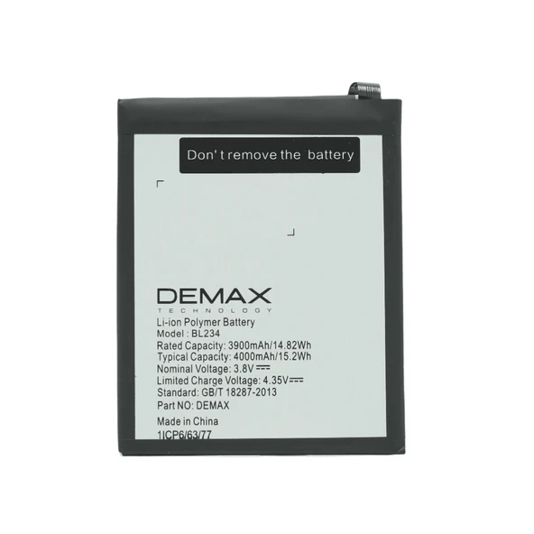 Demax Lenovo Z40 Güçlendirilmiş Batarya BL234 ürün görseli