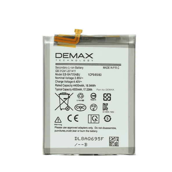 Demax Samsung Galaxy A55 Güçlendirilmiş Batarya EB-BA705ABU ürün görseli