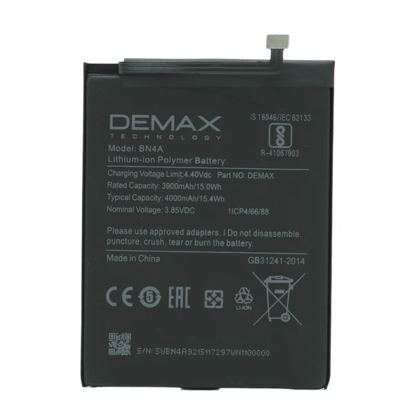 Demax Xiaomi Redmi Note 7 Güçlendirilmiş Batarya BN4A ürün görseli