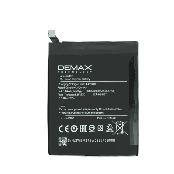 Demax Xiaomi Mi 5 Plus Güçlendirilmiş Batarya BM37