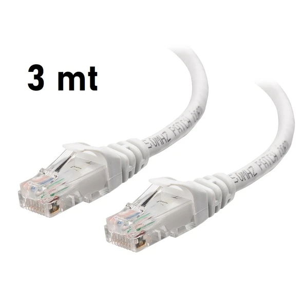 SHOWMAX CAT6 3 MT POŞETLİ RJ45 PATCH NETWORK ETHERNET İNTERNET KABLOSU - Resim 5