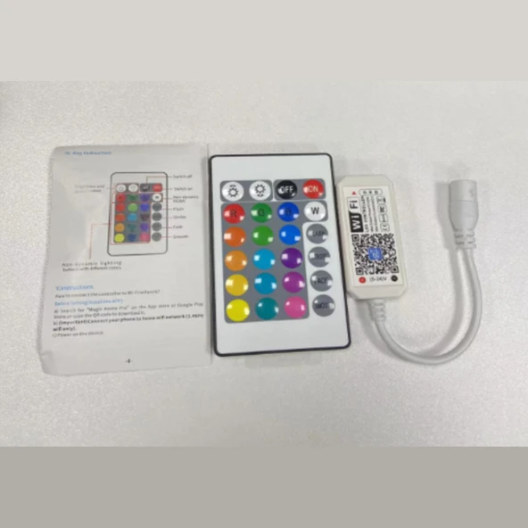 El kumandası RGB uzaktan kumanda LED ışık WIFI Remote controller kontrol 5metre DC 5-24V