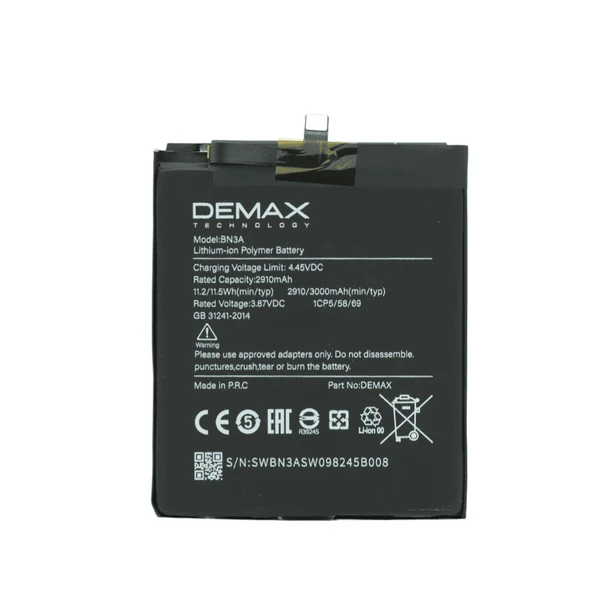 Demax Xiaomi Redmi Note GO Güçlendirilmiş Batarya BN3A ürün görseli