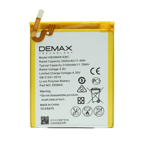 Demax Huawei G8 Güçlendirilmiş Batarya HB396481EBC ürün görseli