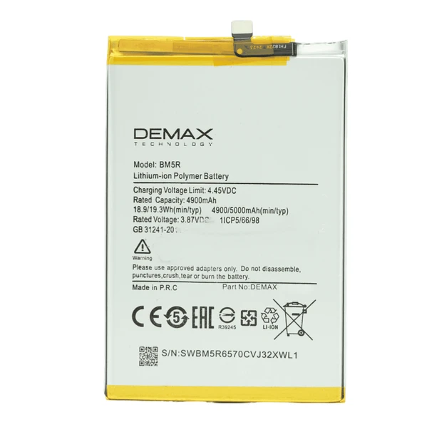 Demax Xiaomi Redmi 12 Güçlendirilmiş Batarya BM5R - 1
