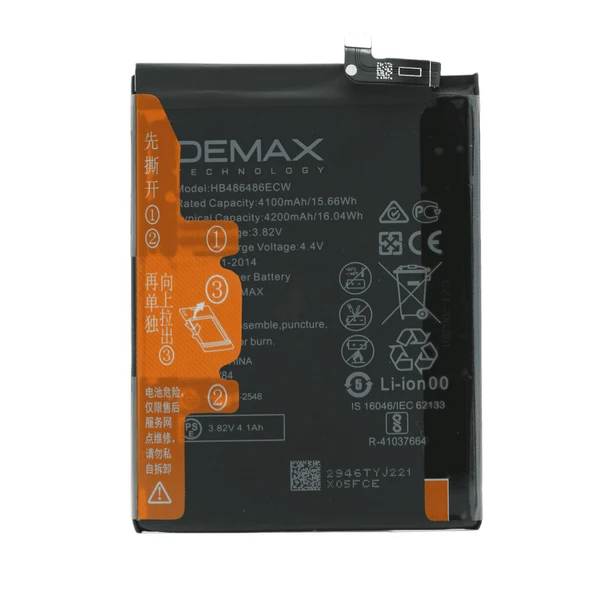 Demax Huawei Mate 20 Pro Güçlendirilmiş Batarya HB486486ECW ürün görseli