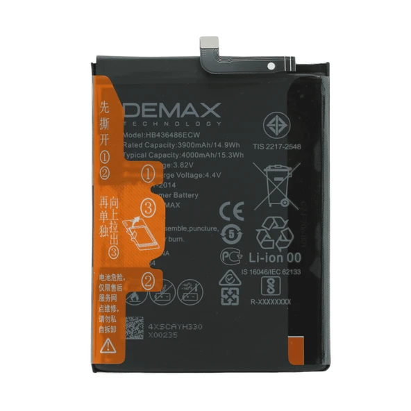 Demax Huawei P20 Pro Güçlendirilmiş Batarya HB436486ECW