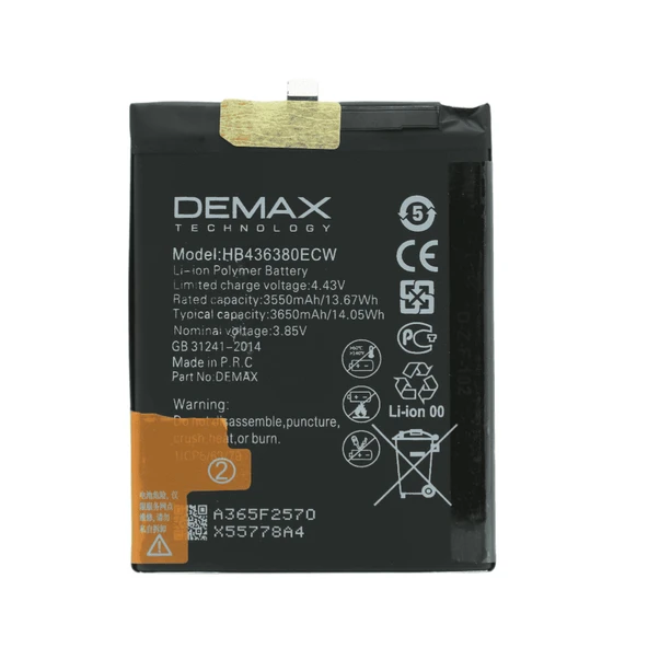 Demax Huawei P30 Güçlendirilmiş Batarya HB436380ECW ürün görseli