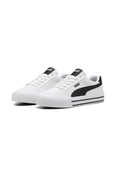 Puma Court Classic Vulc FS 396353 02 Unisex Sneaker Ayakkabı Beyaz Siyah 36-40 - 2