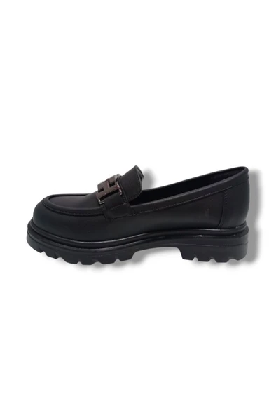 Fancy 801-25 Deri Loafer Tokalı Kadın Ayakkabı - 3