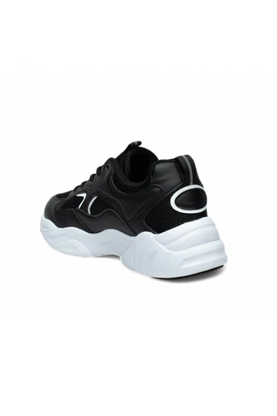 Lambirlent 2107-25 Deri Anorak Anatomik Sneaker Siyah Beyaz - Resim 3