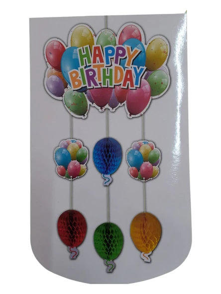 Avize Süs Happy Birthday Balonlu ürün görseli
