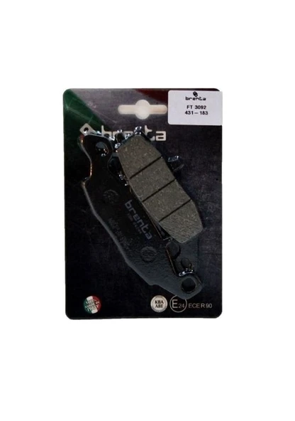 Kawasakı Z 750 2004-2006 Ön Sol Fren Organik 1 Takım Balata  Brenta - Resim 4