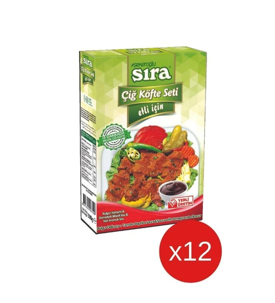 Sıra Etli Çiğ Köfte Seti 12 x 500 Gr
