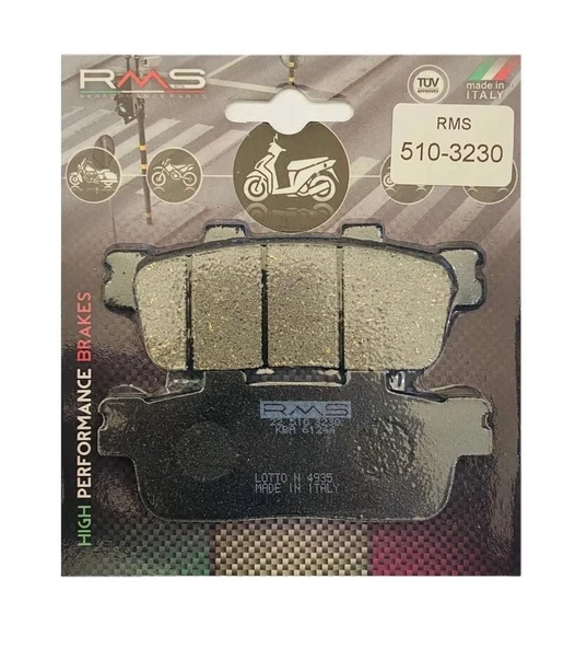 SYM ATV 200 ARKA FREN Organik 1 Takım Balata  RMS