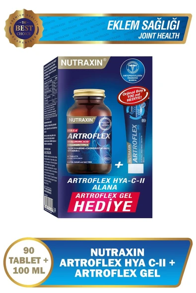NUTRAXİN Artroflex - Hya C-ıı Glukozamin 90 Tablet Artroflex Jel Hediye