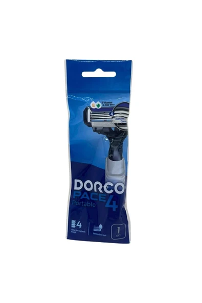 Dorco Pace 4 Bıçaklı Oynar Başlıklı Tıraş Bıçağı Tekli Poşet - 5