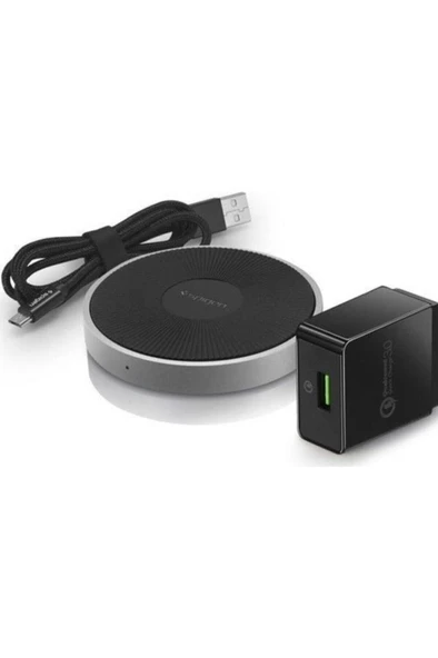 Spigen Essential F306w Qi2 Kablosuz Şarj Cihazı + Qualcomm 3.0 Priz Adaptörü (ios/android Hızlı Şarj - 2