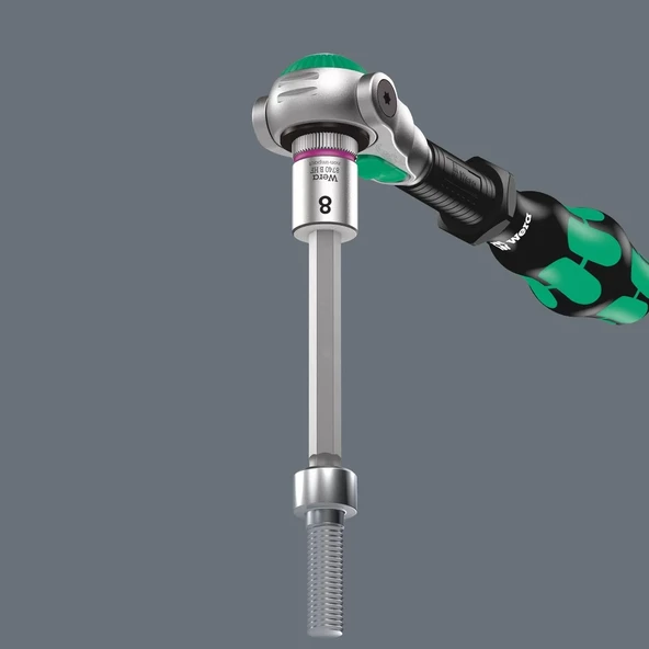 Wera 8740 B HF Emperyal 1 Altıgen Uçlu Zyklop Lokma Bits Seti, 3/8" Soketli, Tutma Fonksiyonlu - 3