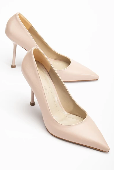 Dorethy Kadın Topuklu Ayakkabı Nude Cilt Stiletto - Resim 2