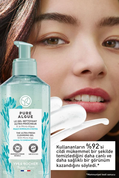 Normal ve Kuru Cilt, Canlandırıcı, Antioksidan, Prebiyotik Yüz Yıkama Jeli-Pure Algue-390ml - 2