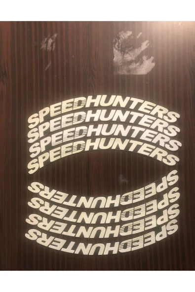 Speed Hunters Motosiklet Ve Otomobil Lastik Yazısı Sticker Arma