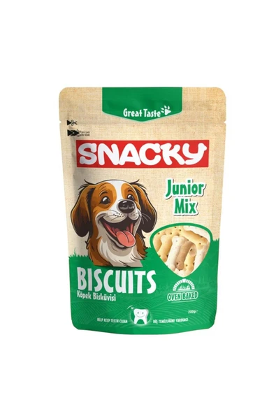 Snacky Junior Mix Köpek Bisküvisi 200 gr