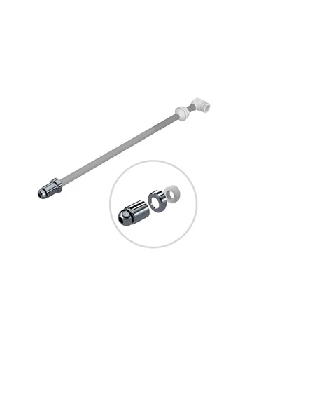 34 CM TAHARET ÇUBUĞU PLASTİK (UCU KROM KAPLAMALI) TC 001-2