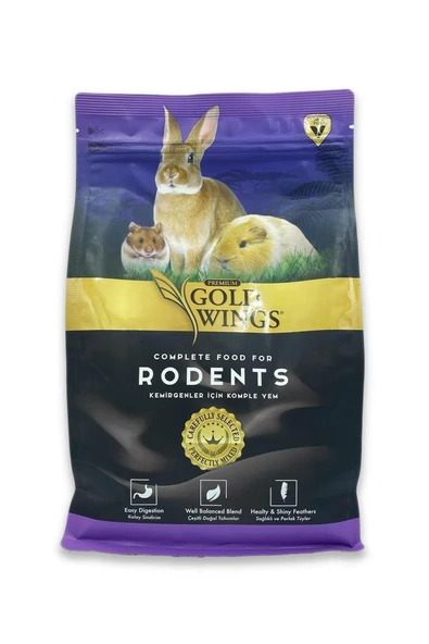 Gold Wings Gw Premium Tavşan, Hamster, Ginepig Kemirgen Yemi 1000gr