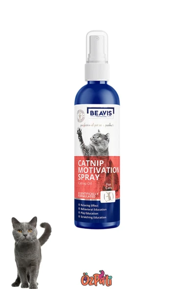 BEAVIS Catnip Motivation Spray Kediler Için Oyun Spreyi 100 Ml
