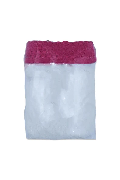 Quik Pembe Kafes Tülü Xl Salma Altı Kapalı Kuş Kafesi Tülü 34x34x90cm