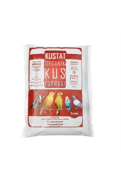 Kuştat Organik Kuş Toprağı 1 Litre