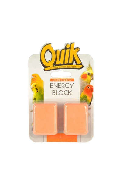 Quik Kuşlar Için Enerji Bloğu Portakallı 2'li