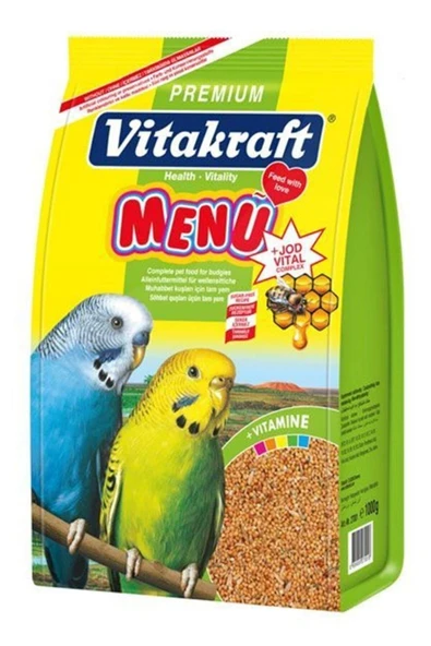 Vitakraft Premium Menü Vital Balli Muhabbet Kuşu Yemi 1000 Gr - 2