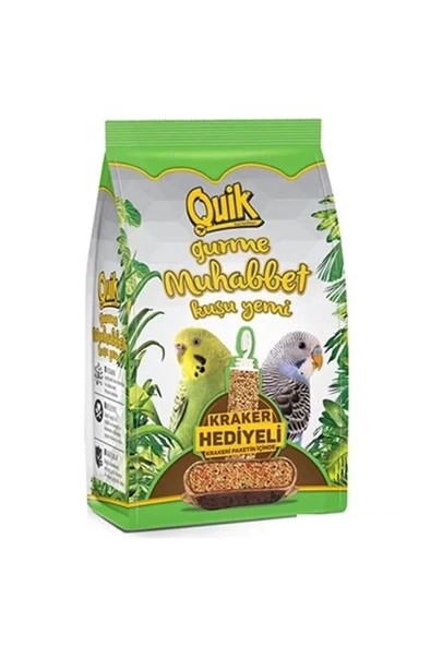 Quik Gurme Kraker Hediyeli Muhabbet Kuşu Yemi 500 gr