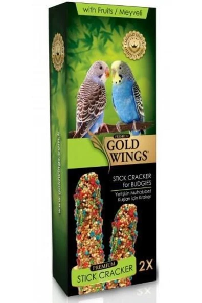 Gold Wings Premium Muhabbet Krakeri Meyveli 2'li