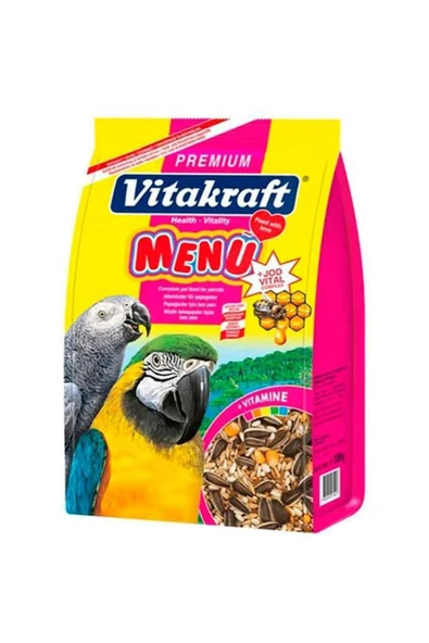 Vitakraft Premium Menü Jod Vital Papağan Yemi 1 Kg