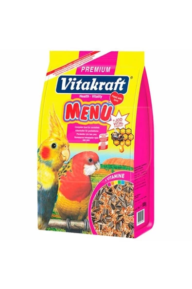 Vitakraft Menü Premium Jodvital Paraket Yemi 1000 Gr