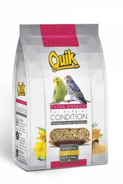 Quik Muhabbet Kuşu Kızıştırıcı Ve Kondisyon Yemi 150 gr
