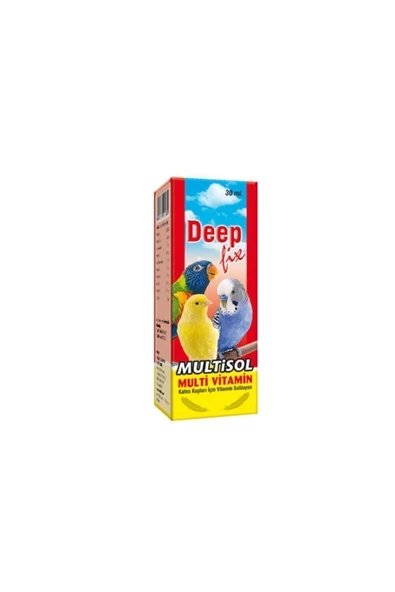 Deep Fix Multisol Kafes Kuşları Için Vitamin Solüsyonu 30 ml