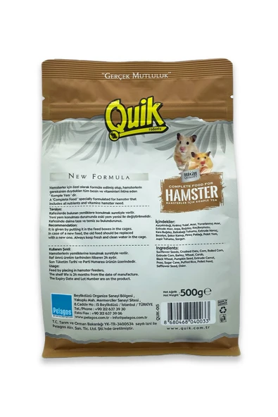 kemirgen market Quik Hamster Yemi 500gr - 3